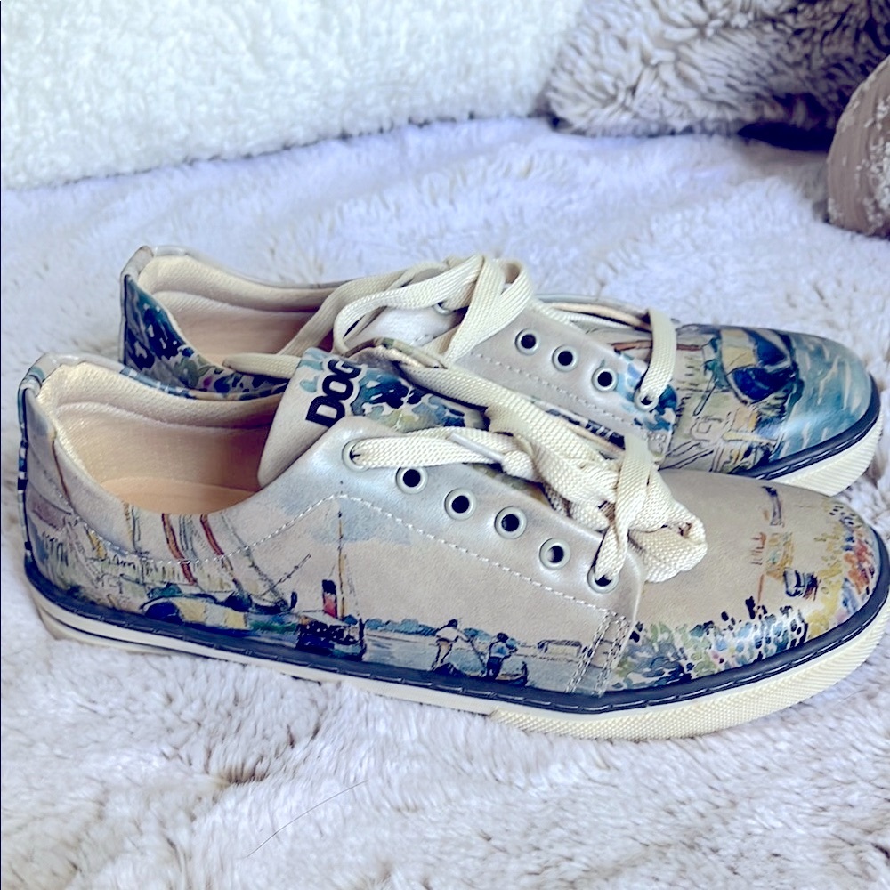 Kids Artistic Canvas Sneakers